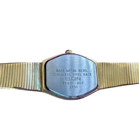 Vintage Elgin EK601-007 Diamond Quartz Two Tone Ladies Watch - Picture 15 of 15